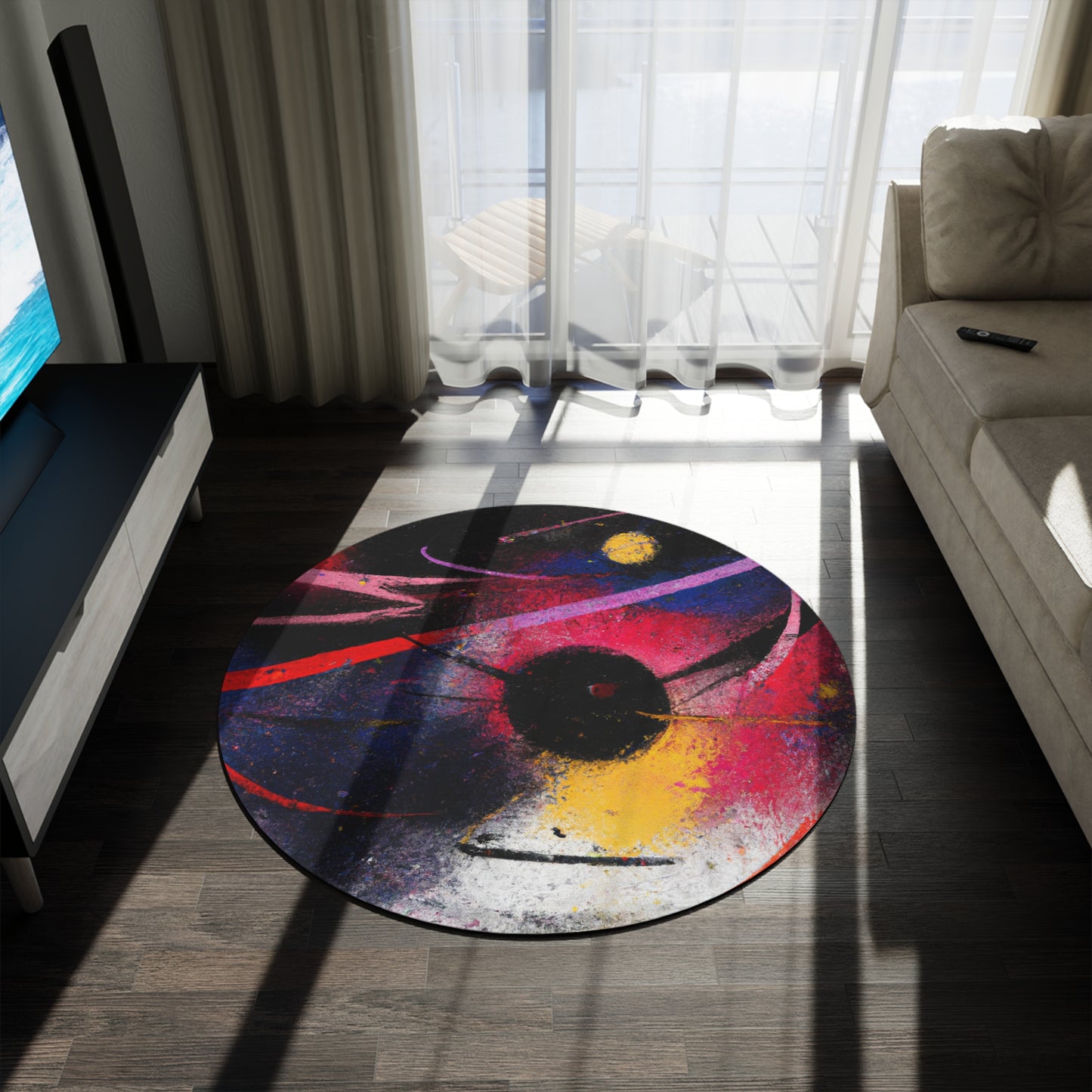 Astroid Eye Round Rug