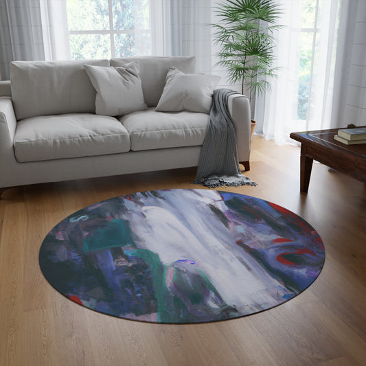 Calming Woman Round Rug